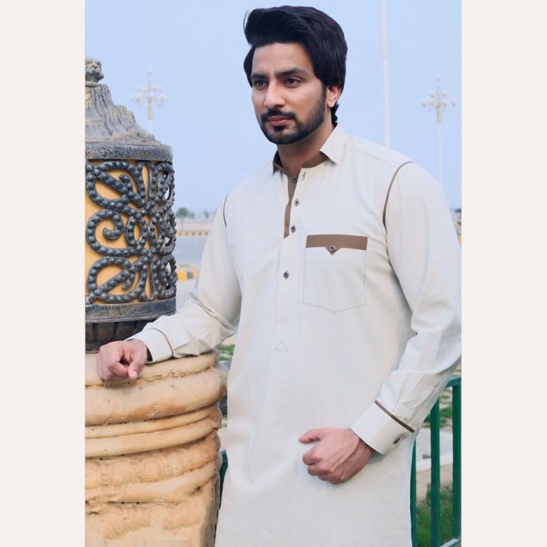 Buy Off White Shalwar Kameez For Men - Shop Online in Pakistan