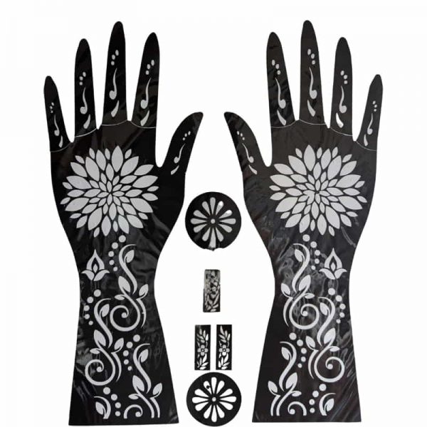 Henna Stencils Reusable Mehndi Tattoo Cards