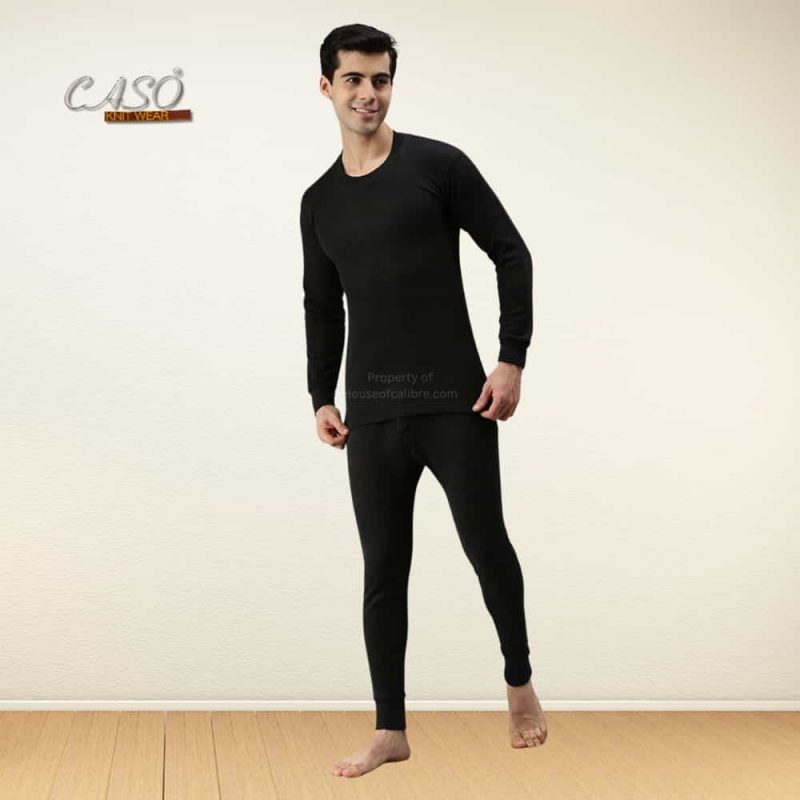 CASO Export Quality Winter Wardrobe Men and Women Black Thermal Wool Body Warmer Suit