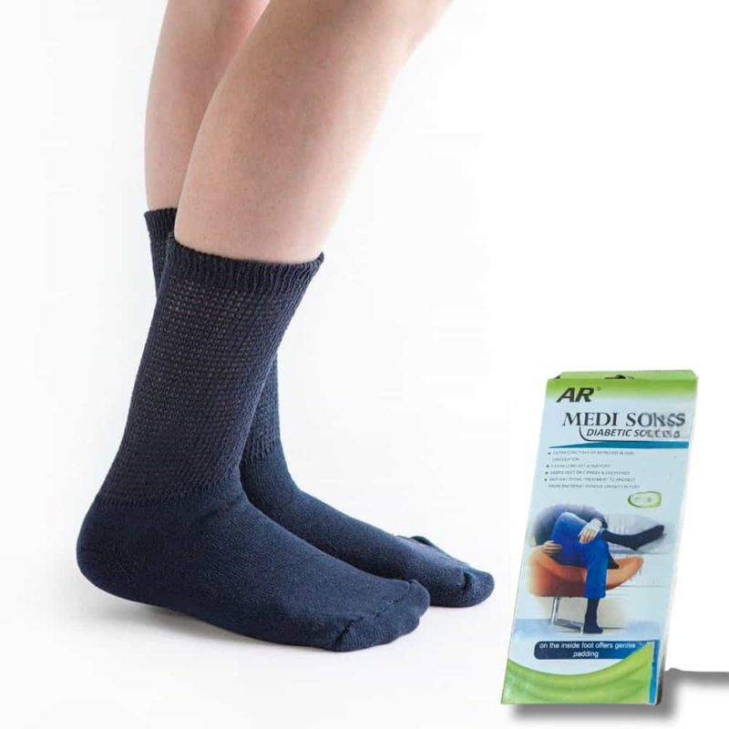 Medisole Foot Care Mediacted Unisex Black Socks