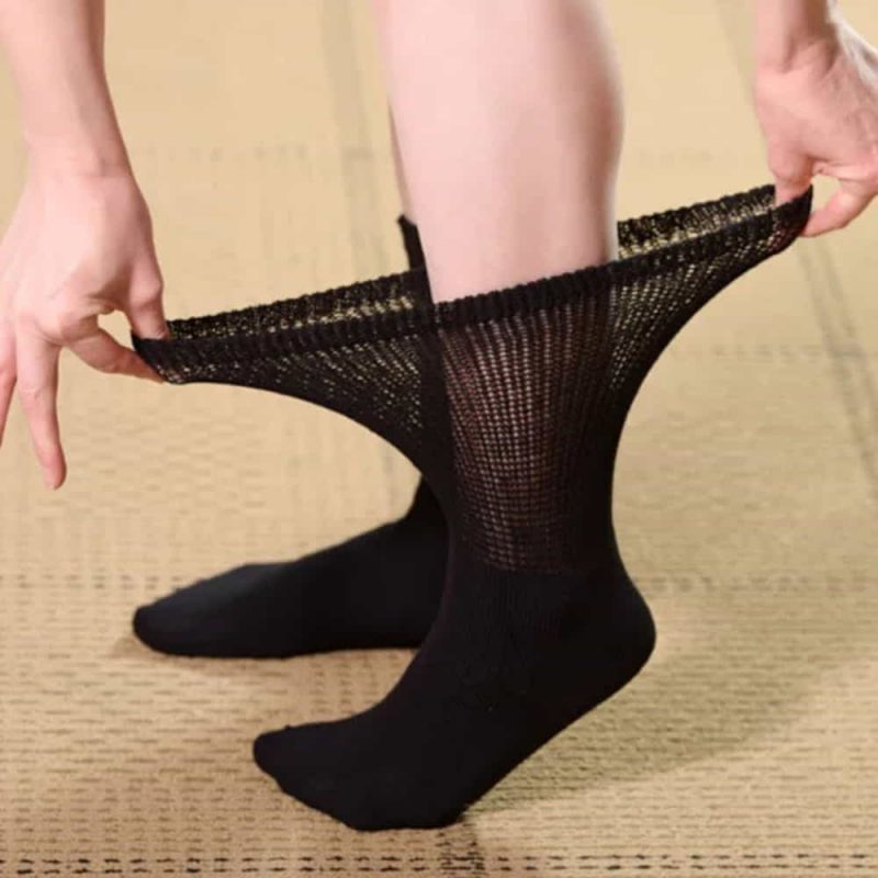 Non Elasticated Pure Cotton Anti Rash Diabetic Soft Socks